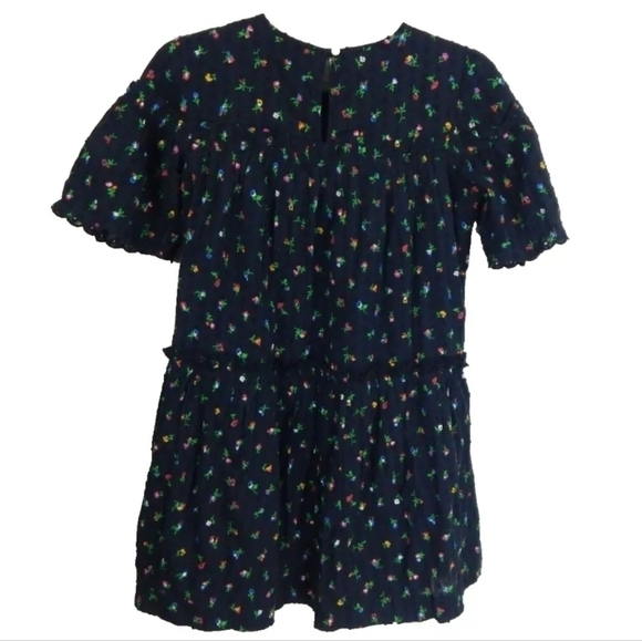 Crewcuts by J. Crew Black Floral Clip Dot Dress - Picture 2 of 3